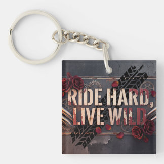 Porte-clés ride hard, live wild