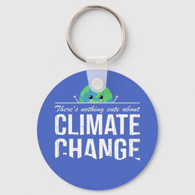 Porte-clés Rien de mignon sur le changement climatique : noye (Recto)