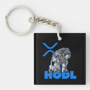 Porte-clés Ripple XRP Cryptomonnaie -Crypto Astronaut-HODL