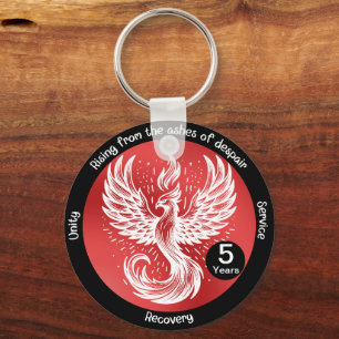 Porte-clés Rising Phoenix - Jalon dans le cadeau de récupérat