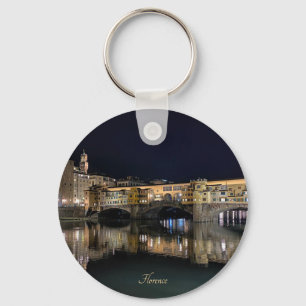 Porte-clés rive de Florence la nuit, voyage