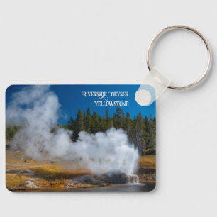 Porte-clés Riverside Geyser Eruption Yellowstone