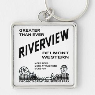 Porte-clés Riverview Amusement Park, Chicago, IL 1904-1967