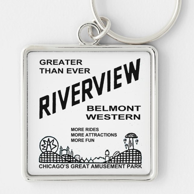 Porte-clés Riverview Amusement Park, Chicago, IL 1904-1967 (Devant)