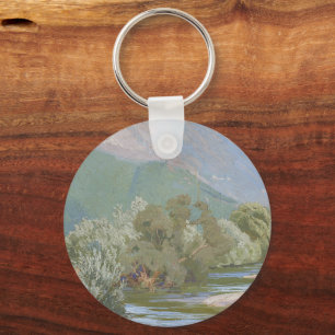 Porte-clés Rivière Aniene Paysage Art Nouveau époustouflant
