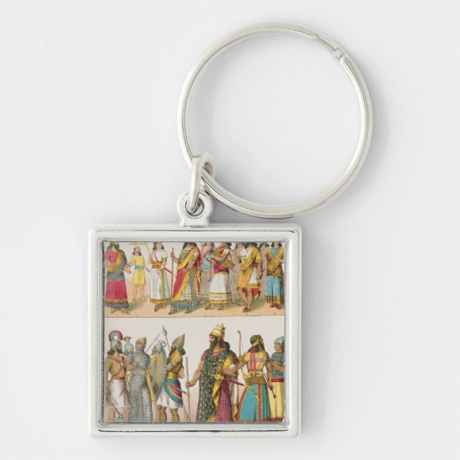 Porte-clés Robe assyrienne, de "der Voelker de Trachten", (Devant)