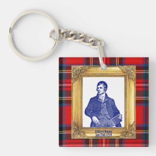Porte-clés Robert Burns Royal Stewart Plaid 25 janvier