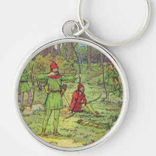 Porte-clés Robin des Bois dans la forêt