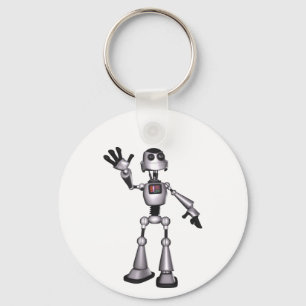 Porte-clés Robot 3D demi-teinte Sci-Fi