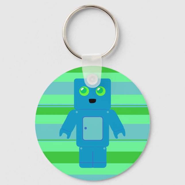 Porte-clés Robot bleu (Recto)