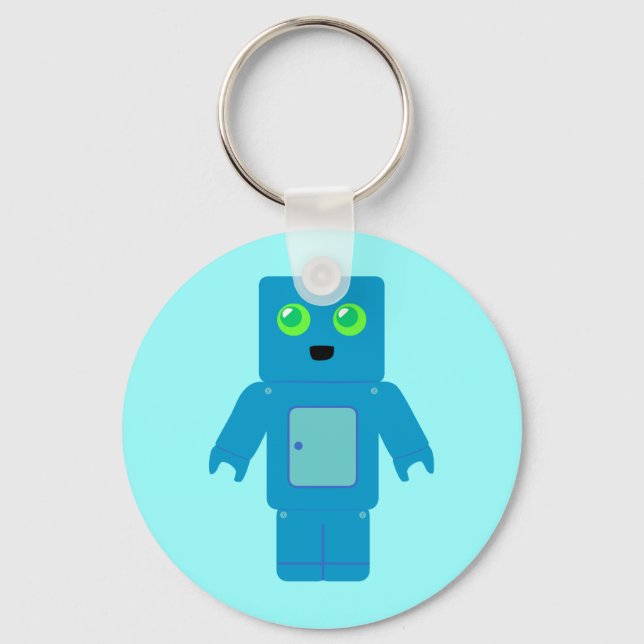 Porte-clés Robot bleu (Recto)