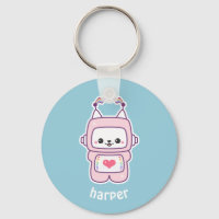 Robot de chat rose mignon