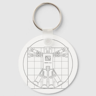 Porte-clés Robot de da Vinci Vitruvian