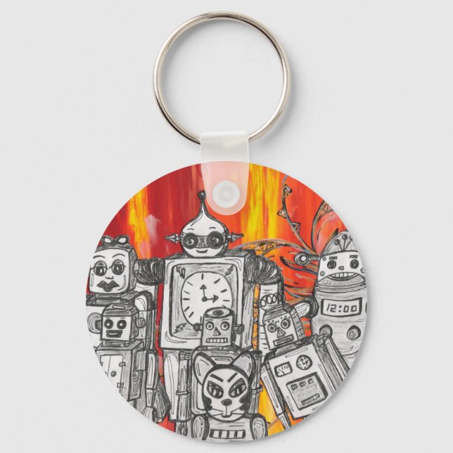 Porte-clés robots 7 Cercle clé (Recto)