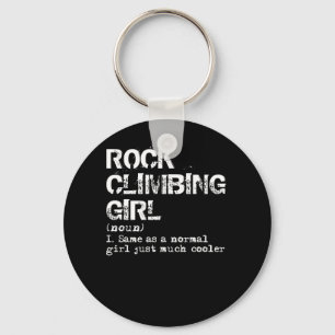 Porte-clés Rock Climbing Girl Definition Funny
