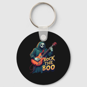Porte-clés Rock the Boo - Halloween Skeleton Guitare Design