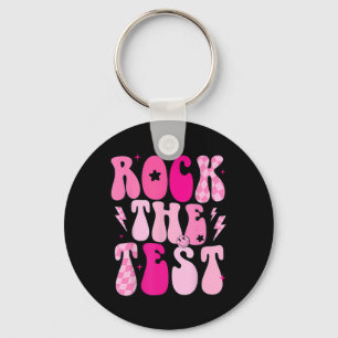 Porte-clés Rock The Test Cute Test Day Teacher Stade Test Squ