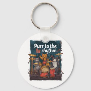 Porte-clés Rockin' Cat Band