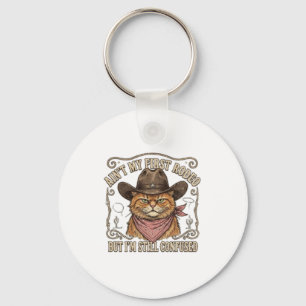 Porte-clés Rodéo de Chat Cowboy Dégarni