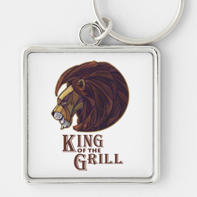 Porte-clés Roi du Grill (Devant)