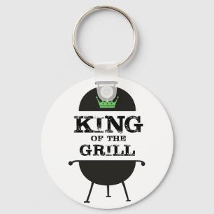 Porte-clés Roi Du Grill, Couronne Verte Noire