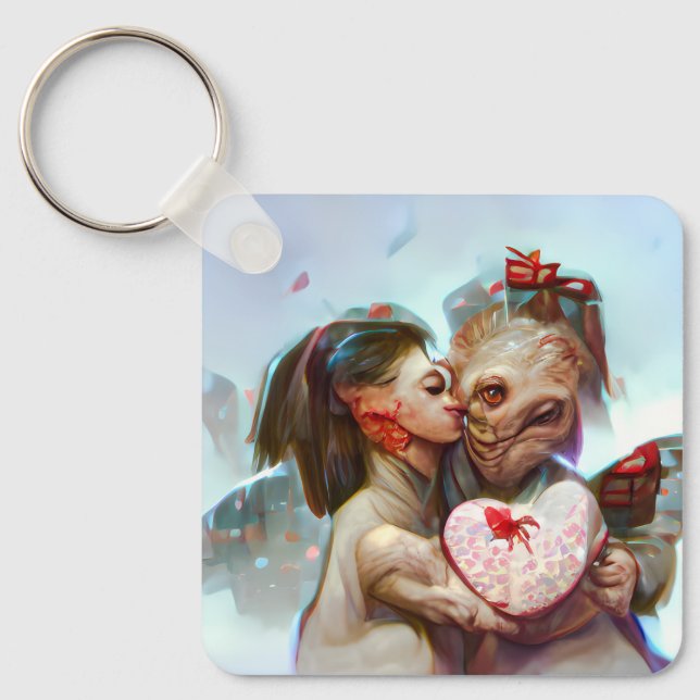 Porte-clés Romance Alien lunatique (Recto)