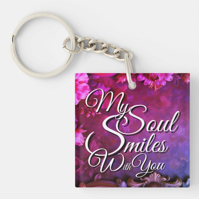 Porte-clés Romantic Quote Keychain Small Valentine's Gift (Devant)