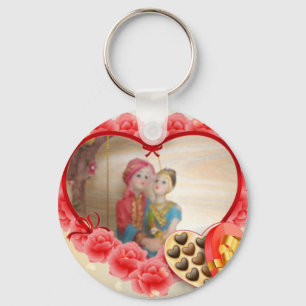 Porte-clés Romantique Amour Coeur Art Imprimer