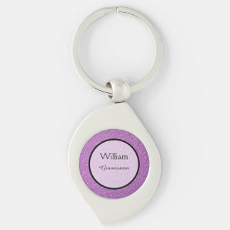 Porte-clés Romantique Violet Étincelle Mariage Faveur
