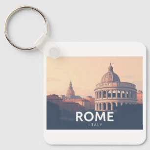 Porte-clés Rome Italie Pastel Voyage Design