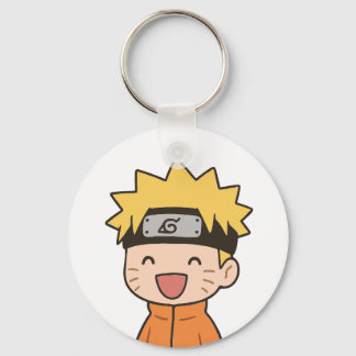 Porte-clés rond Chibi Ninja Mignon - Style Anime K