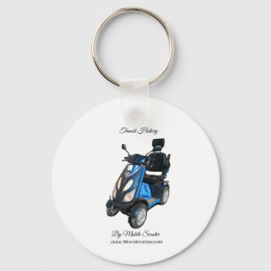 Porte-clés rond en aluminium