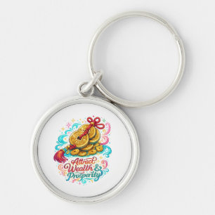 Porte-clés rond Feng Shui pièce chinoise Porte-b