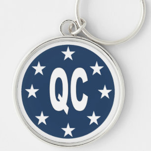 Porte-clés rond Premium DESIGN QUÉBEC