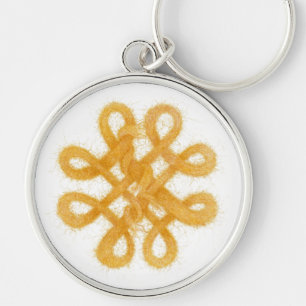 Porte-clés Rond Premium NŒUD CELTIQUE OR