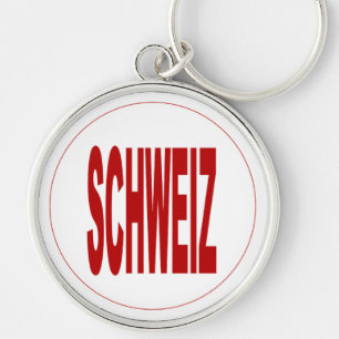 Porte-clés rond Premium SCHWEIZ Schlüsselanhänger