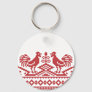 Porte-clés Rooster cross-stitch