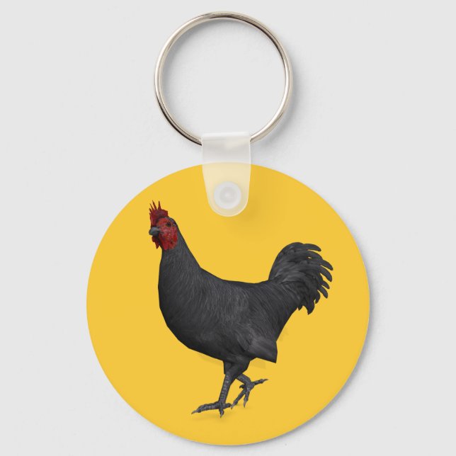 Porte-clés Rooster noir (Recto)