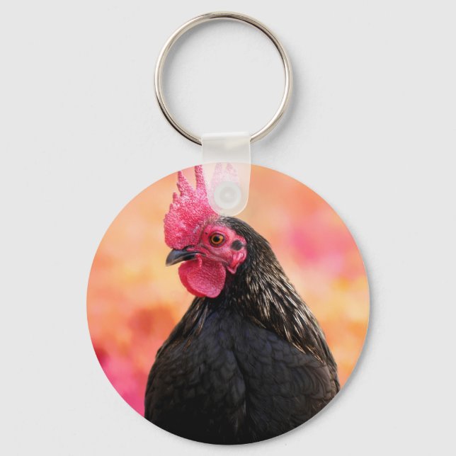 Porte-clés Rooster Portrait (Recto)