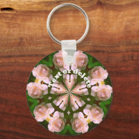 Rose blanche Kaleidoscope Fleur Art personnalisé