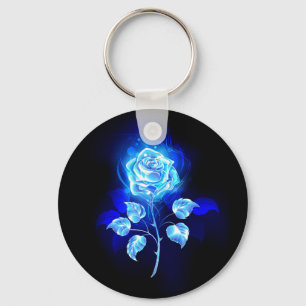 Porte-clés Rose bleu brûlant