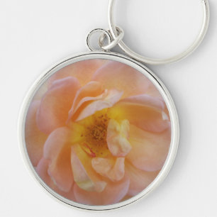 Porte-clés Rose de couleur pêche