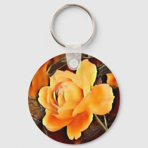 Porte-clés Rose de flamme