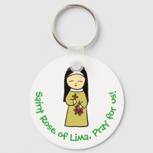 Porte-clés Rose de saint du porte - clé de Lima