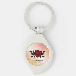 Porte-clés Rose de sang Goth Soirée de mariage Porte - clé de