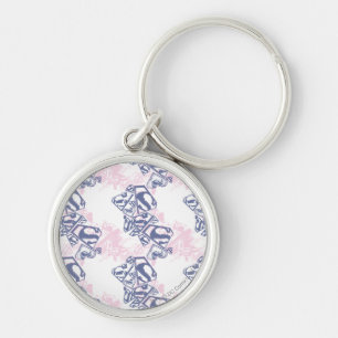 Porte-clés Rose de Supergirl et motif pourpre
