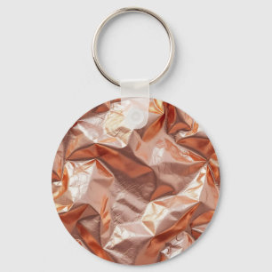 Porte-clés Rose Gold Métal Crêpé Luxe