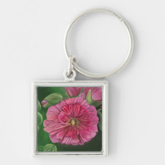 Porte-clés Rose hollyhock et frères et sœurs_0075 & 0082