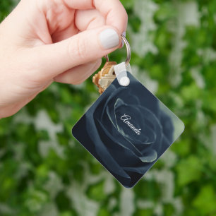 Porte-clés Rose noir foncé gothique photo