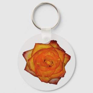 Porte-clés Rose Orange Brûlé